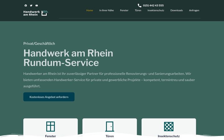 Skjermbilde av handwerk-am-rhein.de