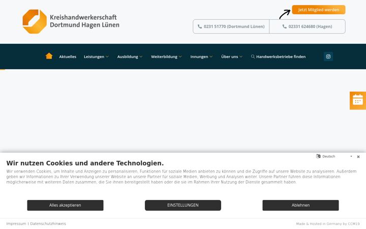 Screenshot of handwerk-dortmund.de