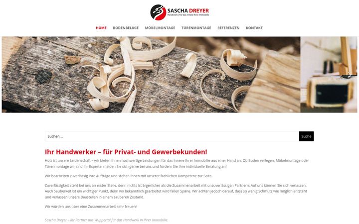 Skjermbilde av handwerk-dreyer.de