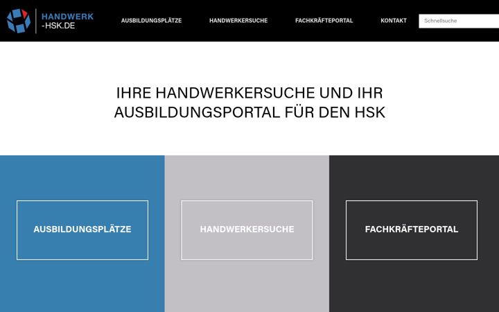 Screenshot of handwerk-hsk.de
