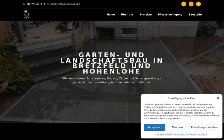 Screenshot of handwerk-kaiser.de