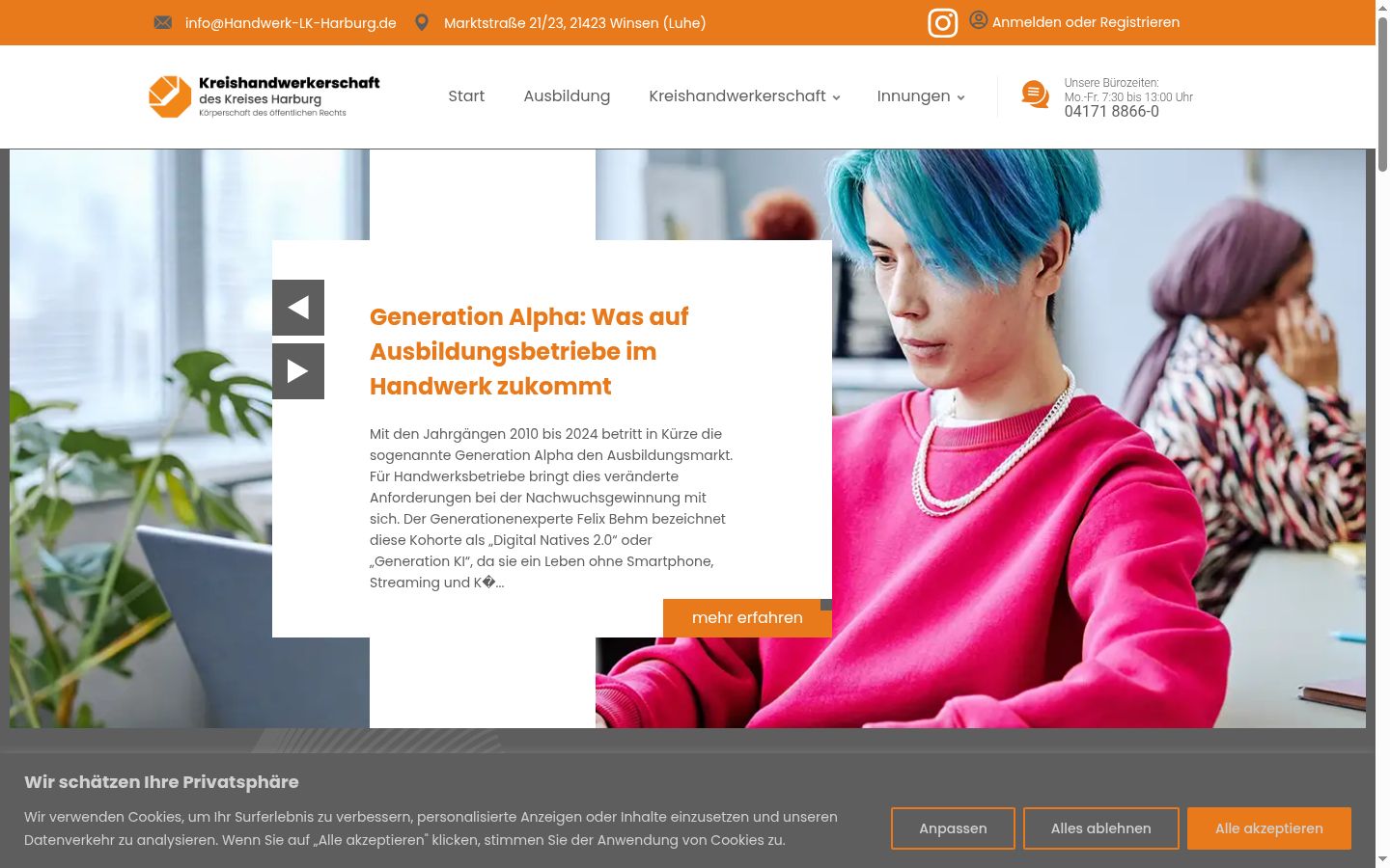 Sutikimo reklamjuostės, rodytos prieš bet kokią sąveiką, ekrano kopija