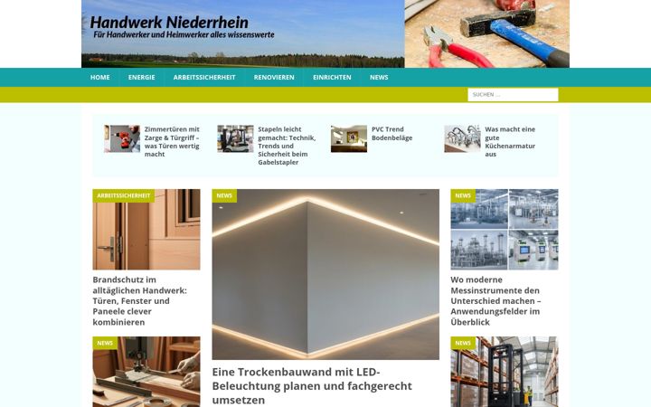 Snímek obrazovky handwerk-niederrhein.de