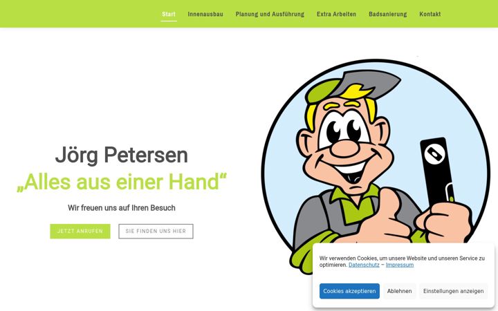 Screenshot of handwerk-petersen.de