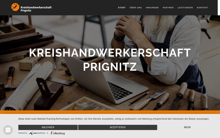 Screenshot of handwerk-prignitz.de