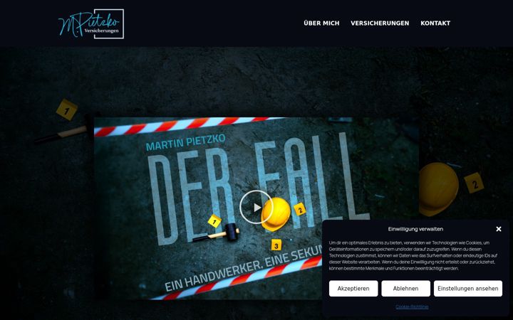 Screenshot of handwerk-versicherungen.de