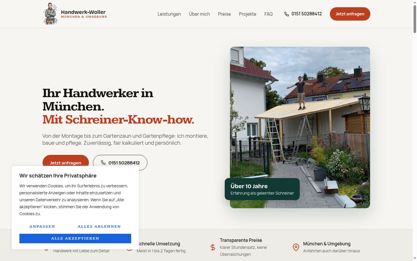 Screenshot tal-banner tal-kunsens muri qabel kwalunkwe interazzjoni