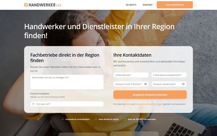 Screenshot ta' handwerker-123.de
