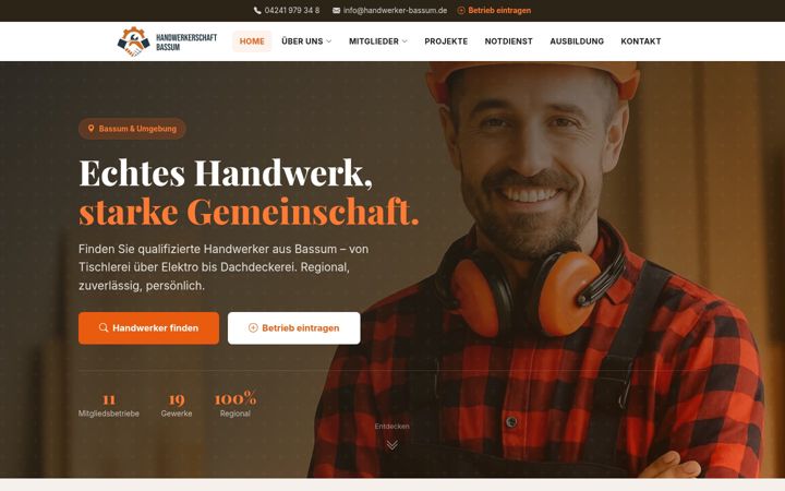 Screenshot of handwerker-bassum.de