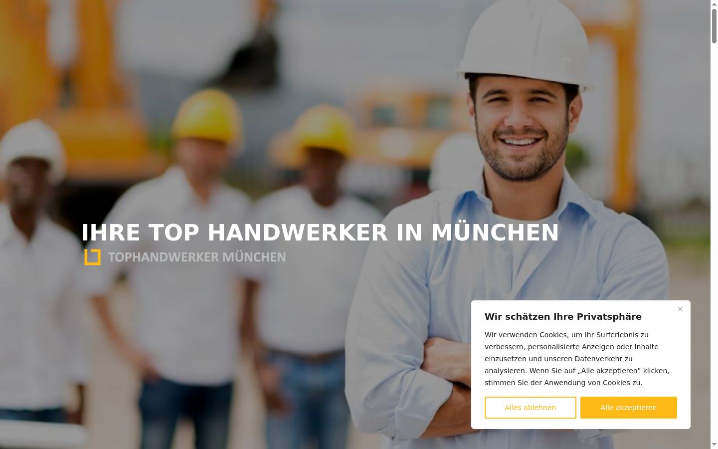 Screenshot tal-banner tal-kunsens muri qabel kwalunkwe interazzjoni