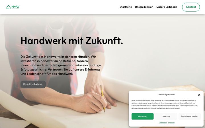 Screenshot of handwerker-gruppe.com