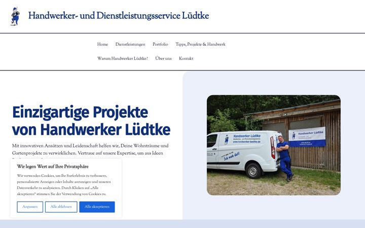 Screenshot of handwerker-luedtke.de