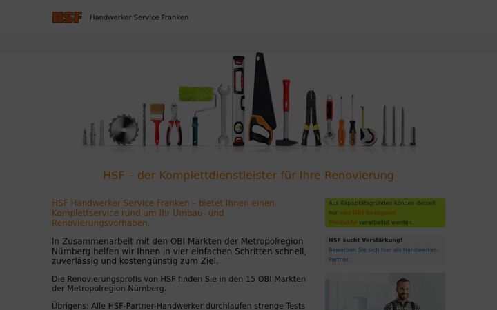 Screenshot ta' handwerker-service-franken.de