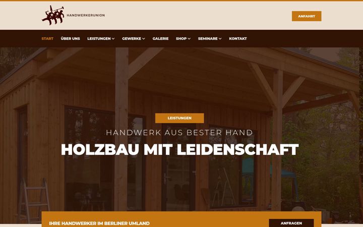 Screenshot of handwerker-union.de