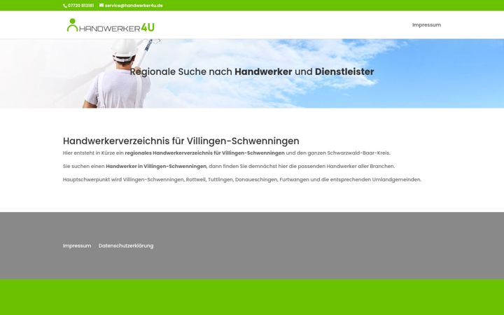 Screenshot ta' handwerker4u.de