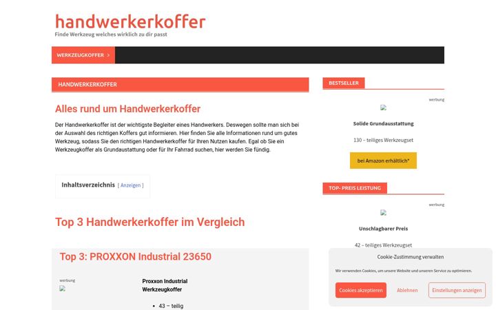 Screenshot ta' handwerkerkoffer.de