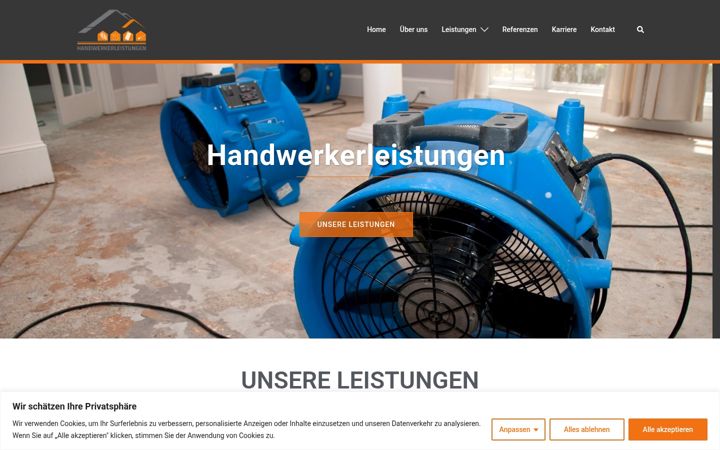 Screenshot of handwerkerleistungen.com