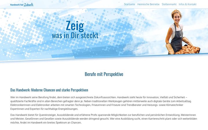 Screenshot of handwerkhatzukunft.de