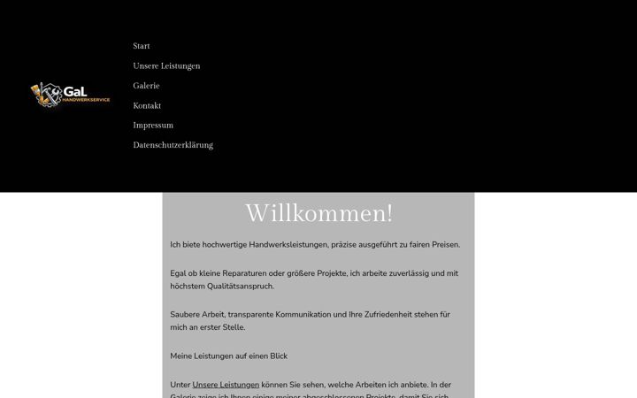 Screenshot of handwerkservicegal.de