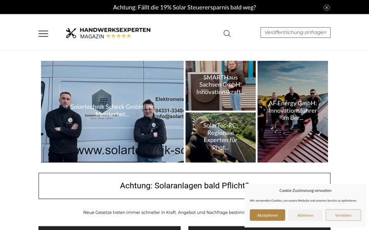 Ekrano kopija handwerksexperten-magazin.de