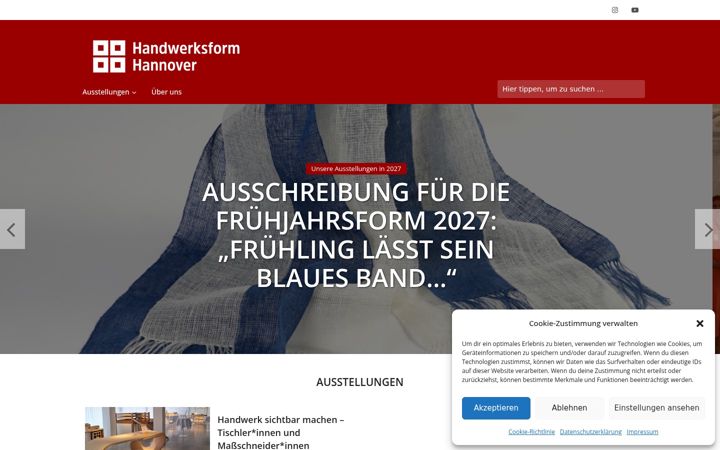 Ekrano kopija handwerksform.de