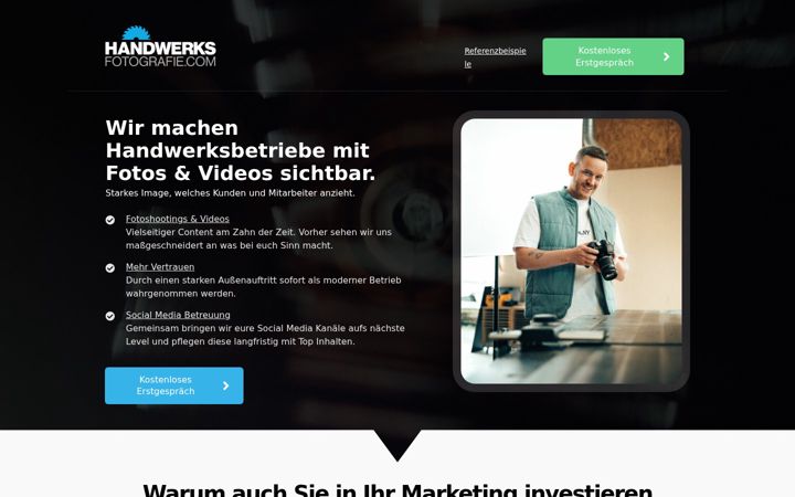 Screenshot of handwerksfotografie.com