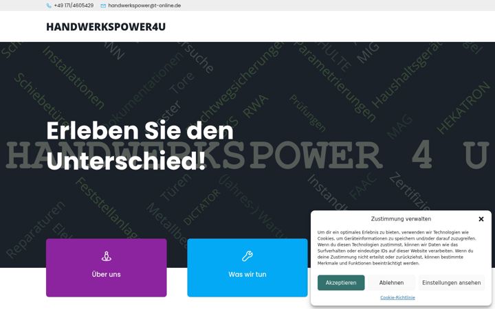 Ekrano kopija handwerkspower4u.de