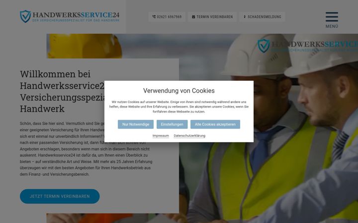 Skærmbillede af handwerksservice24.de