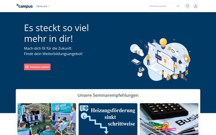 Screenshot of handwerkxcampus.de