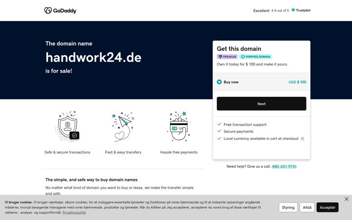 Screenshot of handwork24.de