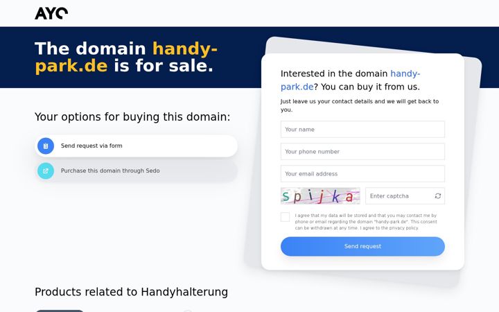 Screenshot of handy-park.de