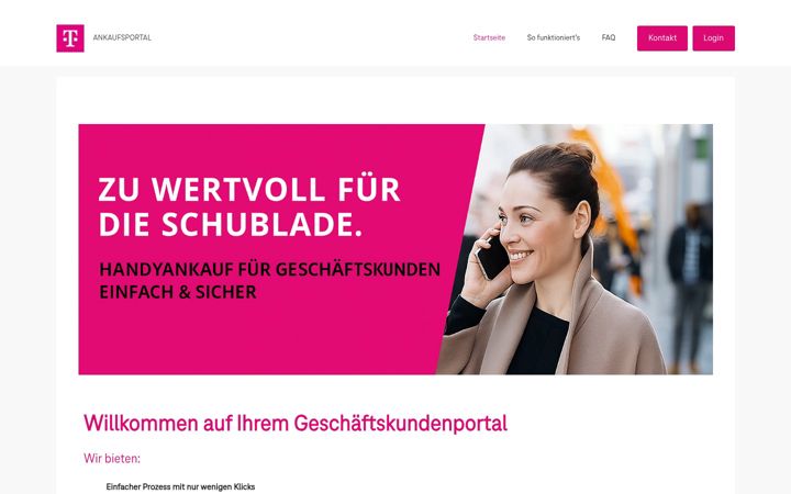 Screenshot of handyankaufsportal.de