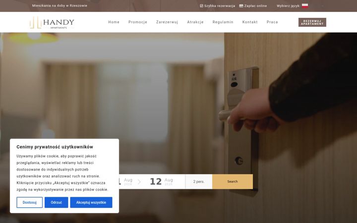 Screenshot of handyapartamenty.pl