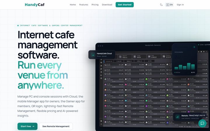 Screenshot of handycafe.com