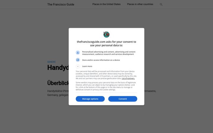 Screenshot of handydoktor-suedwest.de