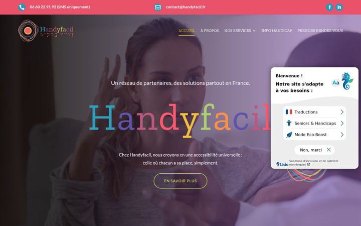 Screenshot of handyfacil.fr