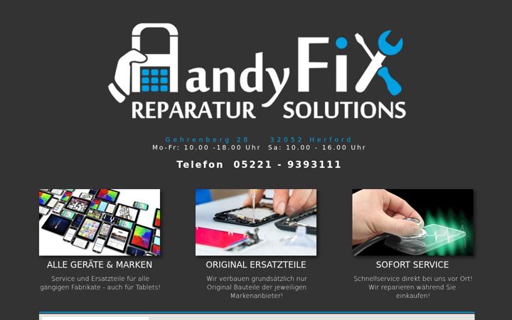 Screenshot of handyfix-herford.de