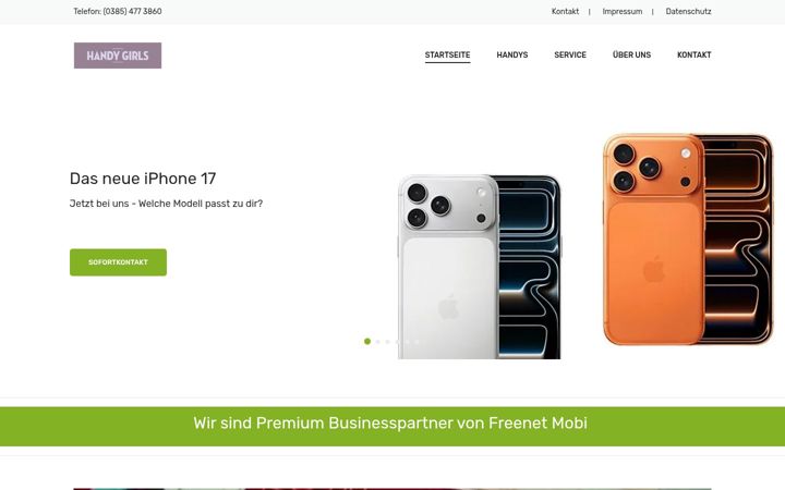 Screenshot of handygirls-schwerin.de