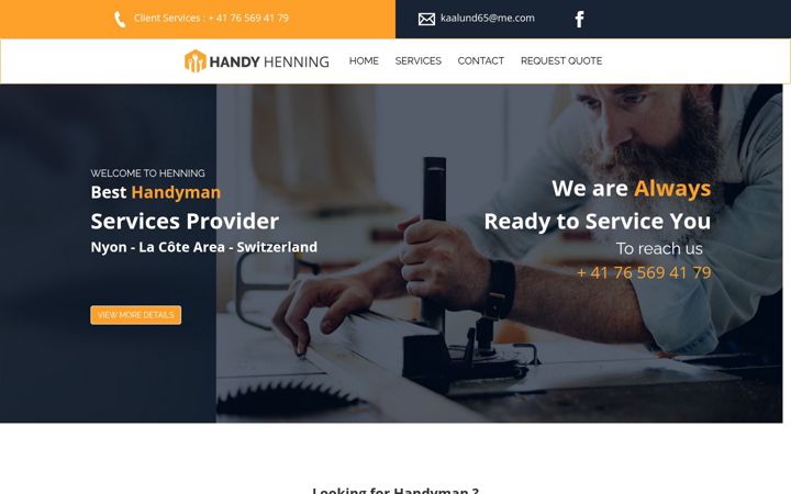Screenshot of handyhenning.ch