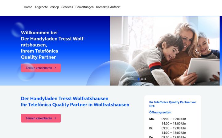 Screenshot of handyladen-tressl.de