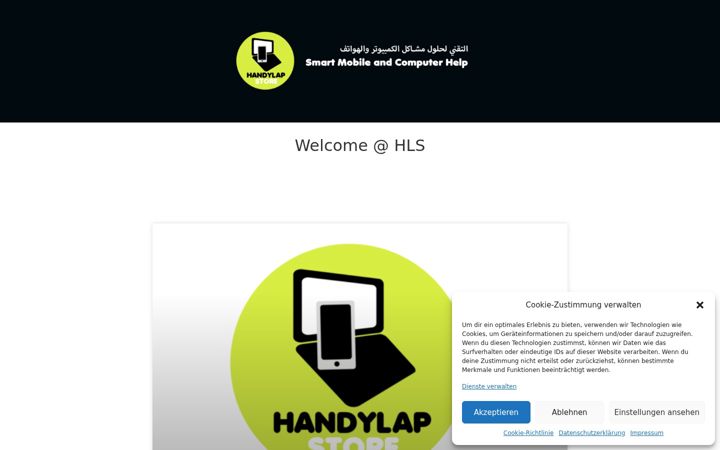 Screenshot of handylapstore.com