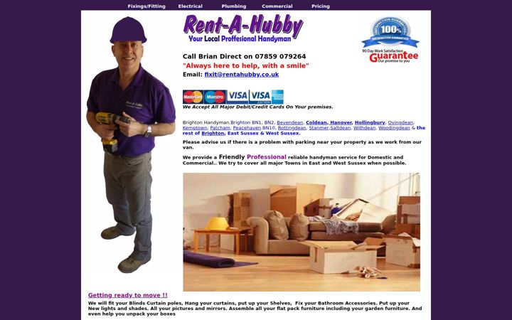 Screenshot of handymanbrighton.co.uk