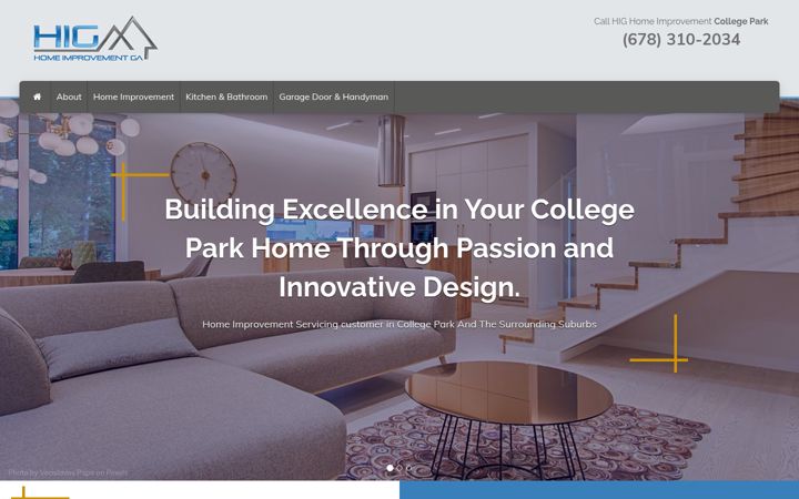 Screenshot of handymancollegepark.com
