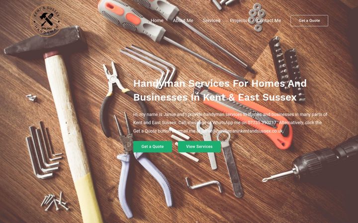 Screenshot of handymaninkentandsussex.co.uk