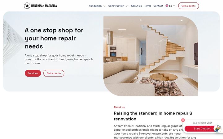 Screenshot of handymanmarbella.com