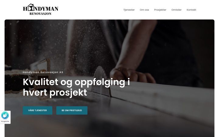 Screenshot of handymanrenovasjon.no