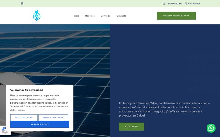 Screenshot of handymanservicescalpe.es