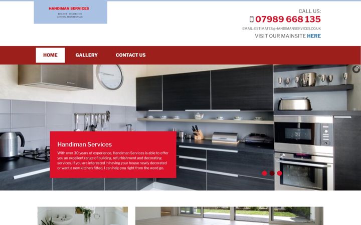 Screenshot of handymanserviceshockley.co.uk