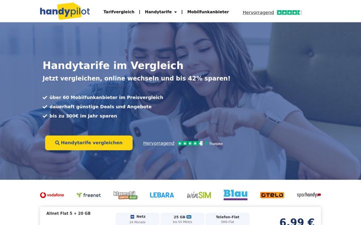 Screenshot di handypilot.de