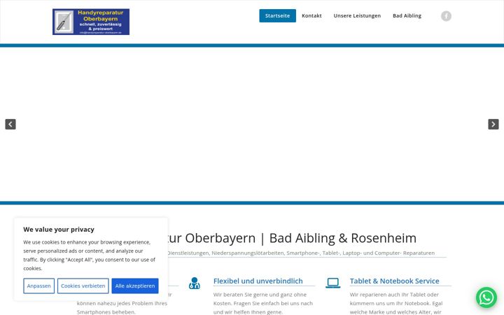 Screenshot of handyreparatur-oberbayern.de